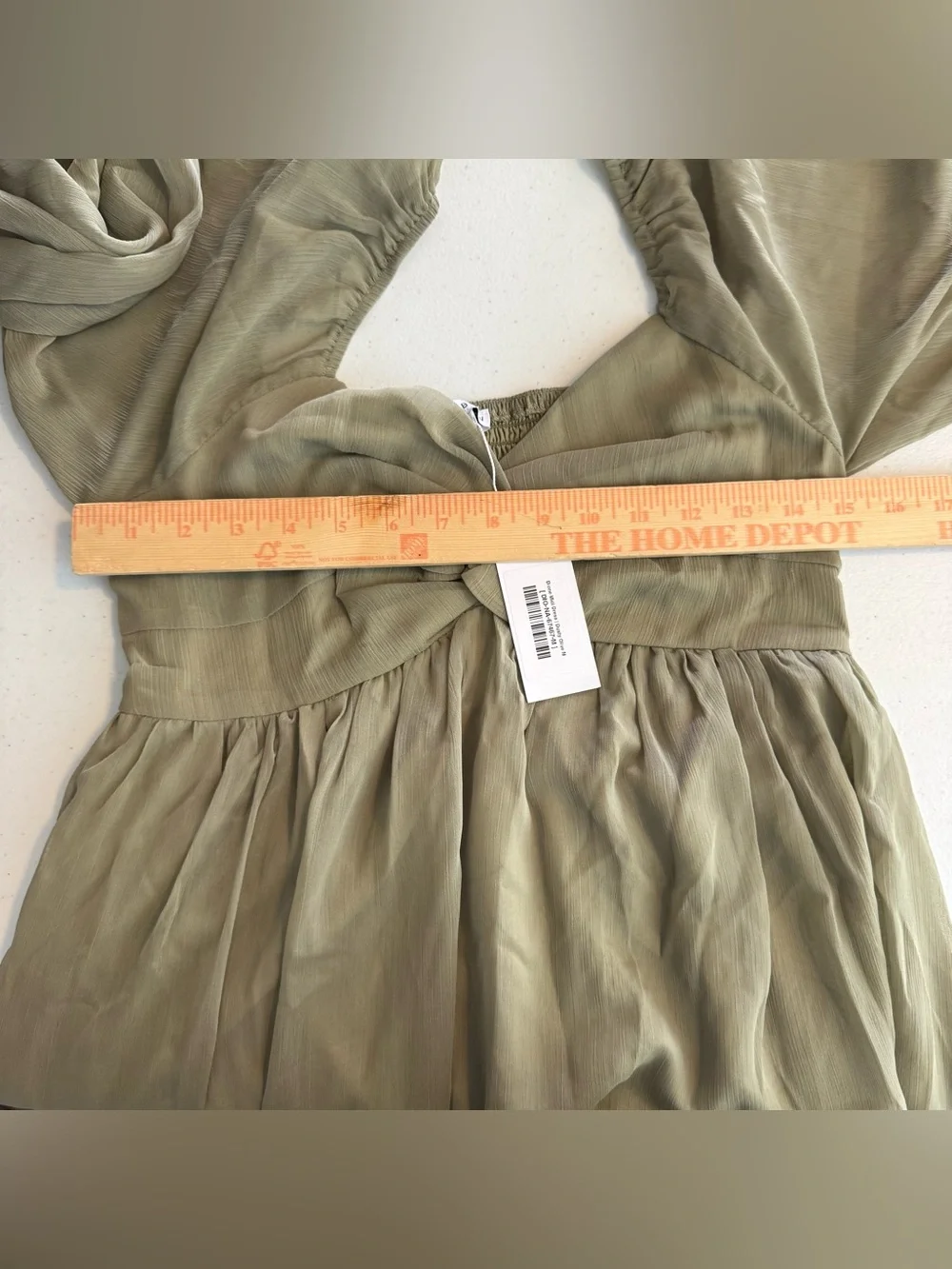 Baltic born Dione midi dress dusty Olive green size medium nwt wedding event - Picture 5 of 9